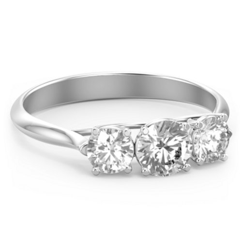 Past Present Future 3-Stone Ring