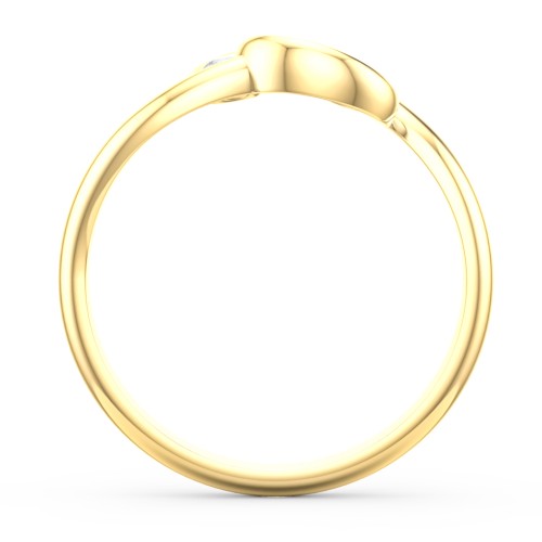 The Pinky Promise Ring – 14K Yellow Gold with Cubic Zirconia