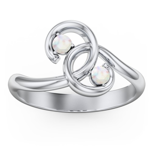 The Pinky Promise Ring – Sterling Silver with Opal