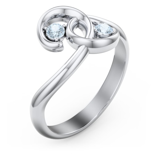 The Pinky Promise Ring – Sterling Silver with Aquamarine