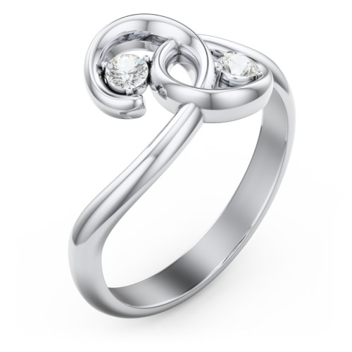 The Pinky Promise Ring – Sterling Silver with Cubic Zirconia