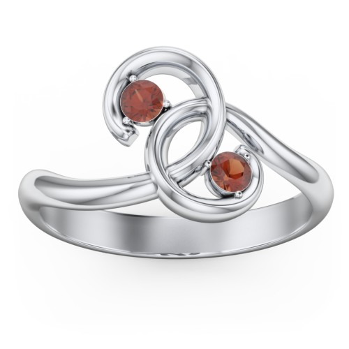 The Pinky Promise Ring – Sterling Silver with Garnet