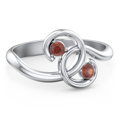 The Pinky Promise Ring – Sterling Silver with Garnet