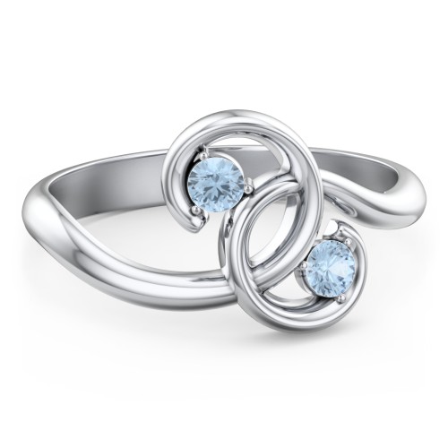 The Pinky Promise Ring – Sterling Silver with Blue Topaz