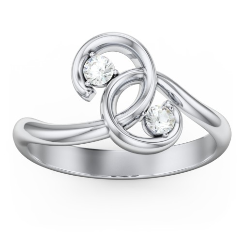 The Pinky Promise Ring – 10K White Gold with Cubic Zirconia