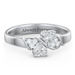 Heart of Hearts with Accent Stones Ring