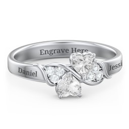 Heart of Hearts with Accent Stones Ring