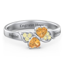 Heart of Hearts with Accent Stones Ring