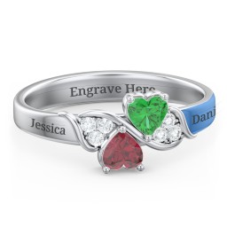 Heart of Hearts with Accent Stones Ring