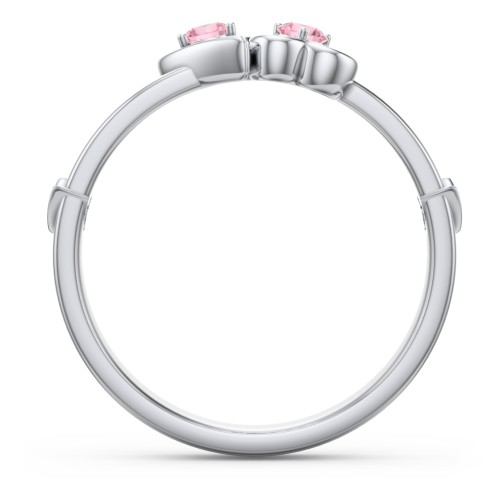 Shape of My Heart Ring – Sterling Silver with Pink Tourmaline