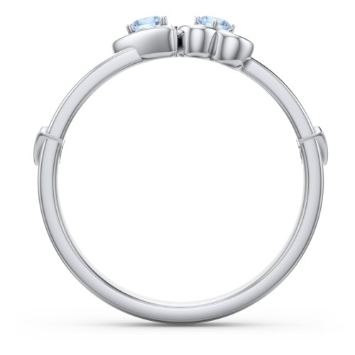 Shape of My Heart Ring – Sterling Silver with Blue Topaz