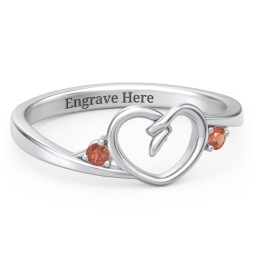 Hearts Entwined Pinky Promise Ring