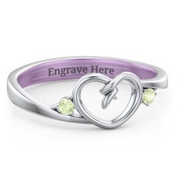 Hearts Entwined Pinky Promise Ring