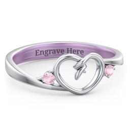 Hearts Entwined Pinky Promise Ring