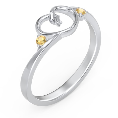 Hearts Entwined Pinky Promise Ring