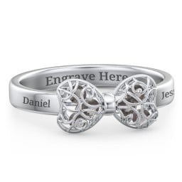 Adorable Bow Cage Ring
