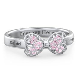 Adorable Bow Cage Ring