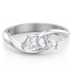 Two of Hearts Pinky Promise Ring