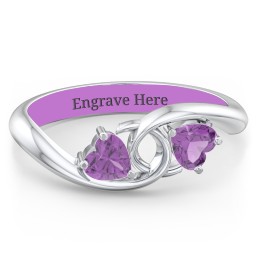 Two of Hearts Pinky Promise Ring