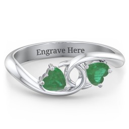 Two of Hearts Pinky Promise Ring