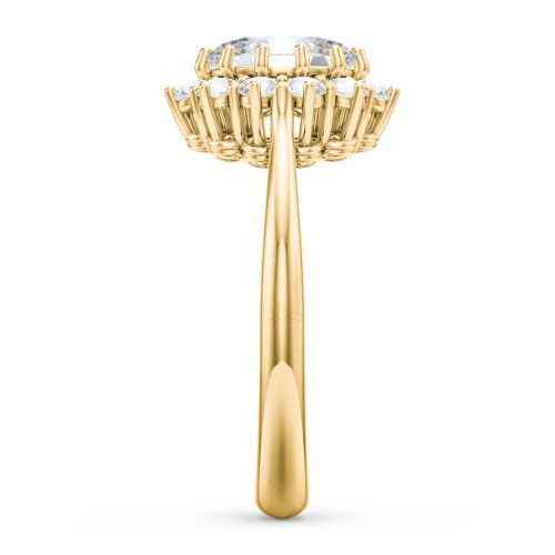 The Lady's Legacy Ring – 10K Yellow Gold with White Premium Zirconia and Cubic Zirconia