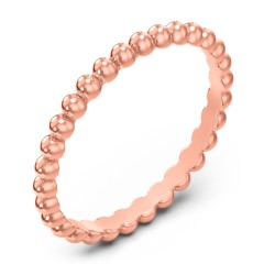 Stackable Beaded Ball Ring