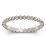 Stackable Beaded Ball Ring – 10K White Gold