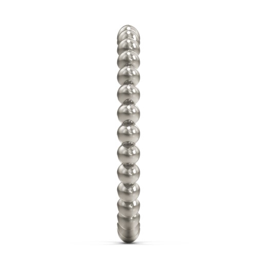 Stackable Beaded Ball Ring – 10K White Gold