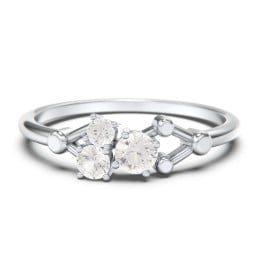 3-Stone Constellation Ring with Gemstones