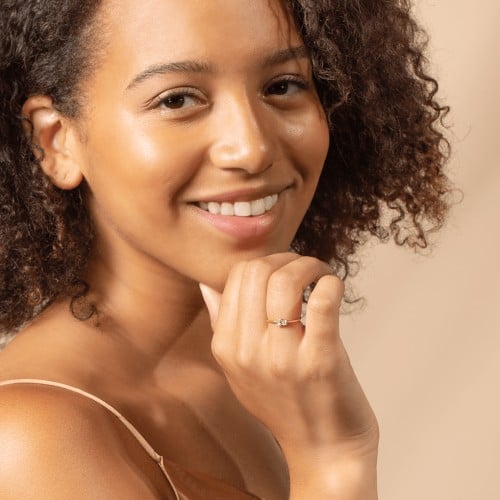 3-Stone Cluster Stackable Ring