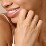 3-Stone Cluster Stackable Ring – 10K Yellow Gold with Cubic Zirconia
