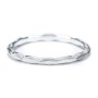 Faceted Wave Band with Milgrain Detailing