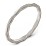 Faceted Wave Band with Milgrain Detailing – 10K White Gold