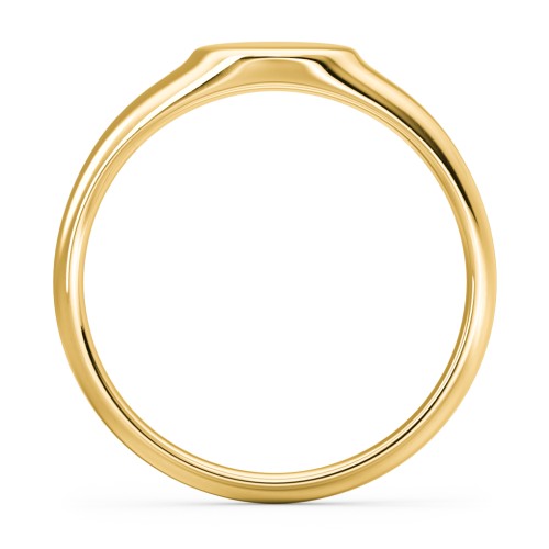 Engravable Round Signet Ring