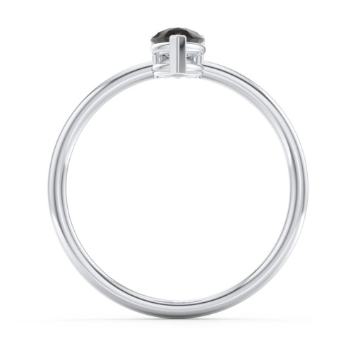 Pear Ring with Round Accent Stone