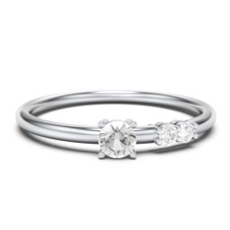 3-Stone Stacking Ring