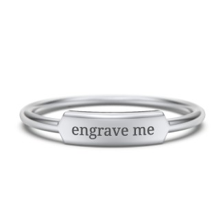 Engravable Bar Ring
