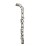 V-Shape Stacking Ring with Twisted Band – 10K White Gold