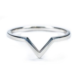 V-Shape Stackable Ring in 925 Sterling Silver