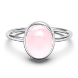 Oval Cab Gemstone Ring