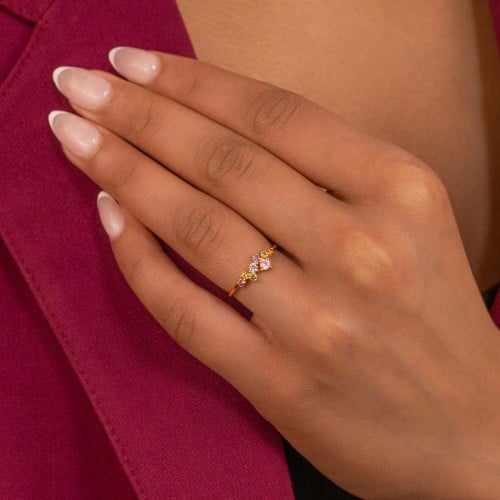 8-Stone Cluster Ring