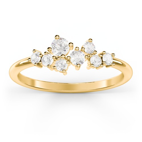 8-Stone Cluster Ring