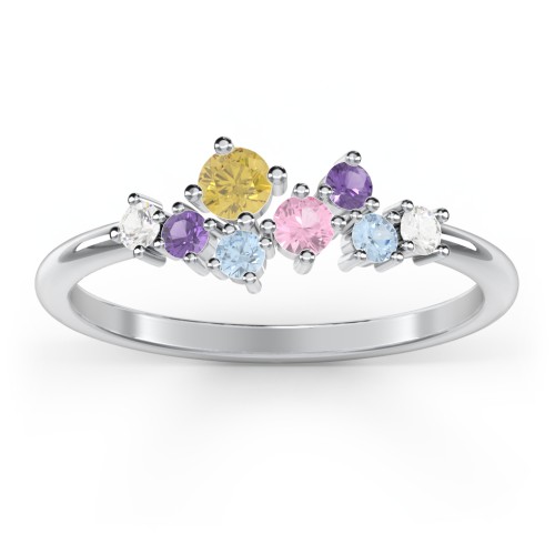 8-Stone Cluster Ring