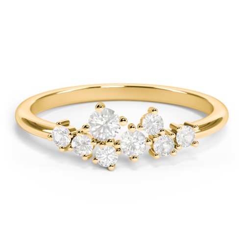 8-Stone Cluster Ring