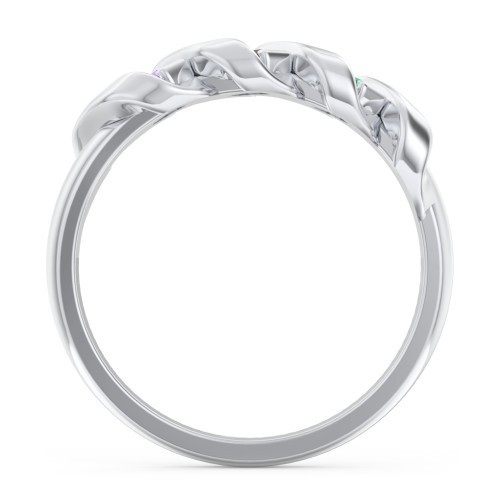 Spiral Baguette Ring