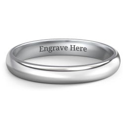 Classic Half Round Wedding Band - 3mm Width