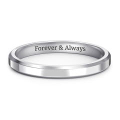 Beveled Edge Wedding Band