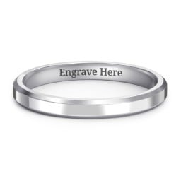 Beveled Edge Wedding Band