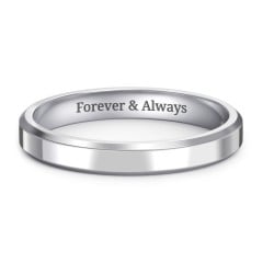 Beveled Edge Wedding Band