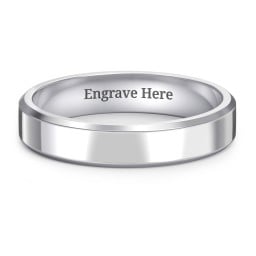 Women’s Beveled Edge Wedding Band